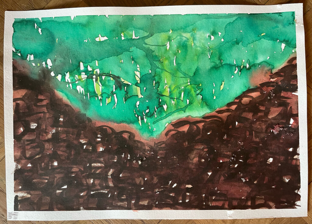 Der See oberhalb der Erde