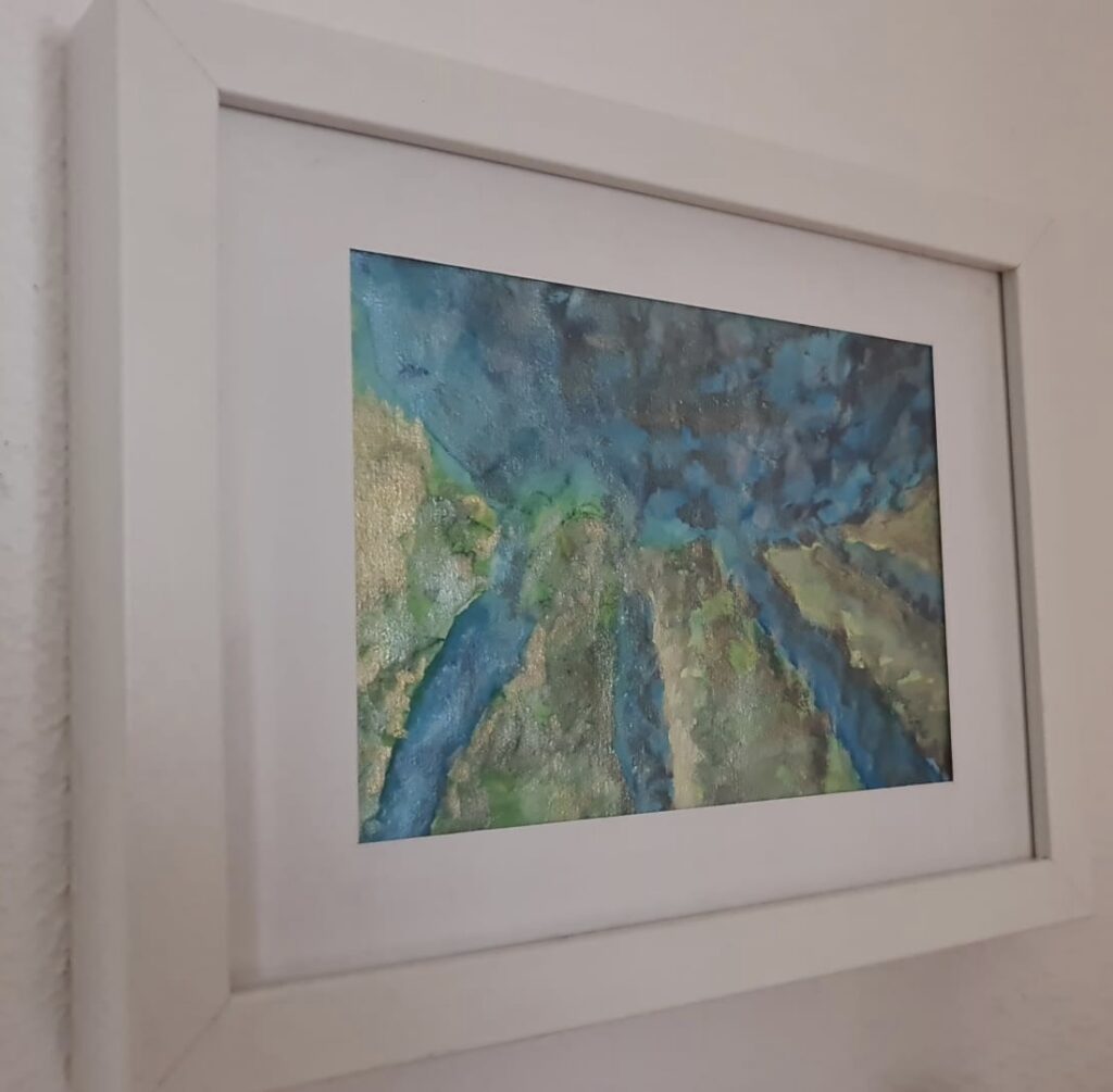 Aus der I-Ging Serie, A5, Aquarell auf Papier, verkauft