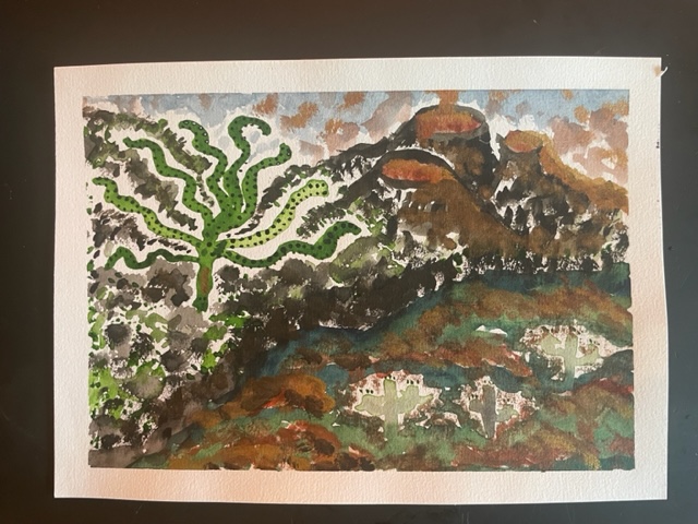 Seagrass and cactus