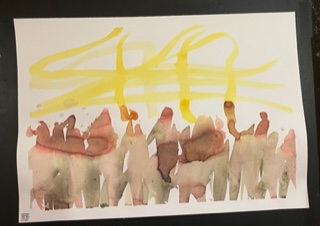 59 Houan: La séparation, A3, Tusche auf Aquarellpapier, 200.-